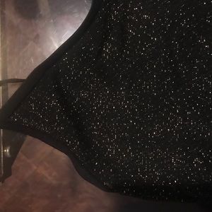 Black and Gold Metallic Camisole